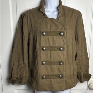 American Eagle Women's Army Green Military Jacket Size XXL